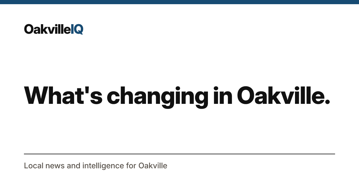 Jonathan McNeice — Oakville 2026 candidate for Ward 1